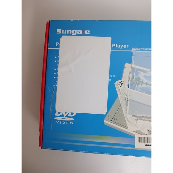 Sungale Portable DVD CD Mp3 Player PD701 Remote Control AC DC AV Cable NOS - Picture 3 of 10